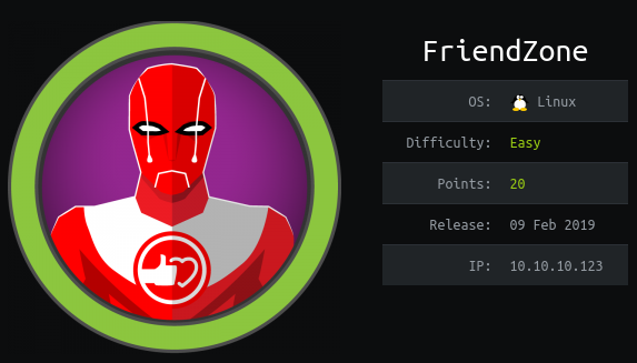 HackTheBox - FriendZone thumbnail