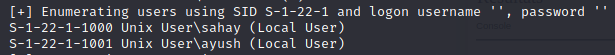 enum4linux users