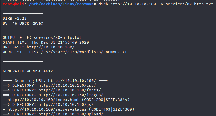 dirb port 80